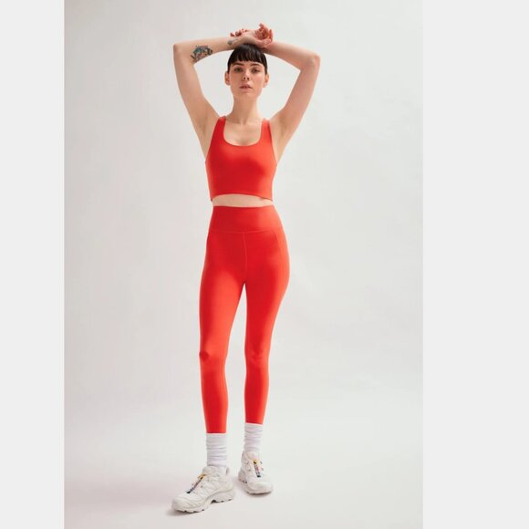Girlfriend Collective Women's Redwoods Paloma Top & High-Rise Leggings Set Sz S - Picture 1 of 15